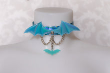 Load image into Gallery viewer, Blue Bat Wing Choker