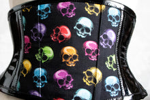Load image into Gallery viewer, Close up of colpourful skulls