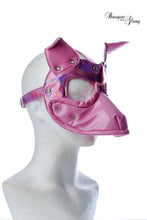 Load image into Gallery viewer, Pink Holographic Dog Mask
