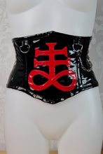 Load image into Gallery viewer, PVC Satanic corset
