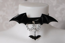 Load image into Gallery viewer, Black pvc bat wing choker