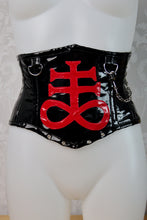 Load image into Gallery viewer, PVC Satanic corset
