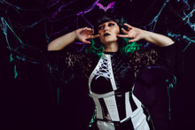 Load image into Gallery viewer, Gothic beetlejuice corset