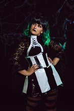 Load image into Gallery viewer, Beetlejuice corset