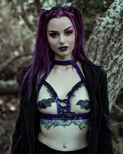 Load image into Gallery viewer, purple and black pvc harness