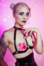 Load image into Gallery viewer, Pretty in Kink Harness and Peplum Belt