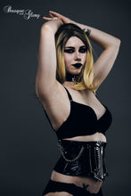 Load image into Gallery viewer, Side view of PVC corset