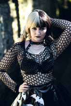 Load image into Gallery viewer, Gothic harness with chains and spikes