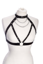 Load image into Gallery viewer, black pvc harness