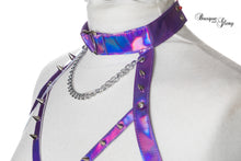 Load image into Gallery viewer, Purple holographic harness