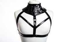 Load image into Gallery viewer, PVC neck corset with a harness
