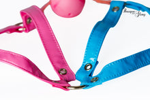 Load image into Gallery viewer, Bubblegum Ball Gag Face Harness
