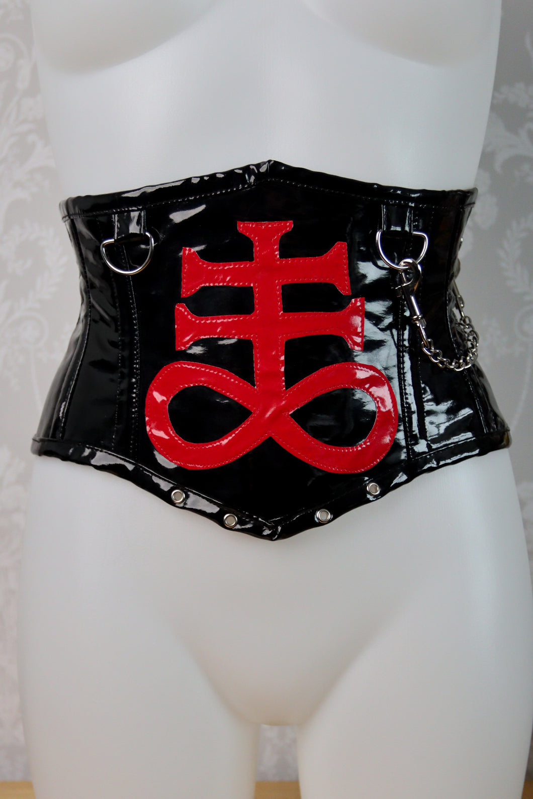 PVC Satanic corset