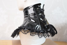 Load image into Gallery viewer, PVC Frill neck corset
