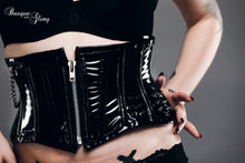 Load image into Gallery viewer, PVC corset with zip front
