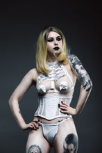 Load image into Gallery viewer, White PVC corset
