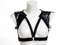 Load image into Gallery viewer, Black pvc vest top
